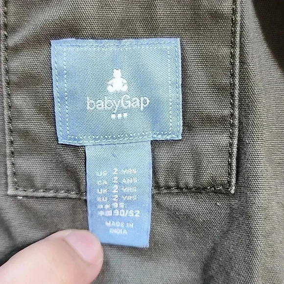 Baby Gap Utility Jacket, Green, Size 2, PreOwned - Picture 5 of 5